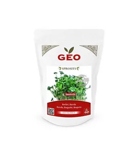 Rukola - nasiona na kiełki GEO, certyfikowane, DUŻE OPAKOWANIE, 300g, Bavicchi (ZRU0208) - Zdrowa żywność Rukola - nasiona na kiełki GEO, certyfikowane, DUŻE OPAKOWANIE, 300g, Bavicchi (ZRU0208) - Zdrowa żywność - miniaturka - grafika 1