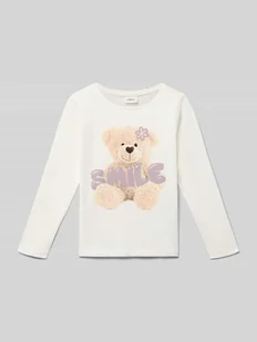 Bluzka z długim rękawem o kroju regular fit z mieszanki dżerseju i bawełny - Koszulki dla dziewczynek Bluzka z długim rękawem o kroju regular fit z mieszanki dżerseju i bawełny - Koszulki dla dziewczynek - miniaturka - grafika 1