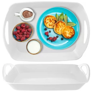 Orion Taca kuchenna prostokątna głęboka do serwowania z uchwytami uniwersalna solidna 43,5x31,5x9 cm O-153833 + O-153833 - Tace i patery - miniaturka - grafika 1