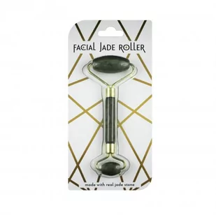 Roller Masażer Jadeitowy Do Twarzy Z Jadeitu Czarn - Pozostałe urządzenia kosmetyczne - miniaturka - grafika 1