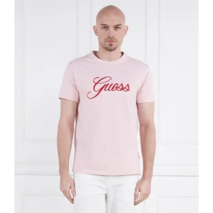 GUESS T-shirt SS CN GUESS 3D EMBRO | Regular Fit - Koszulki męskie - miniaturka - grafika 1