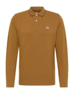 Koszulki męskie - LEE LS PIQUE POLO MĘSKA KOSZULKA Z DŁUGIM RĘKAWEM LONGSLEEVE LOGO TUMBLEWEED L61VRL84 - Lee - miniaturka - grafika 1