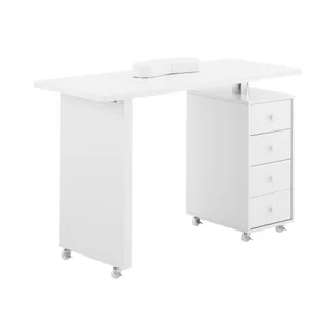 physa Biurko do manicure 4 szuflady 6 kółek - Biurka do manicure - Stoliki do manicure - miniaturka - grafika 1