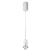 Lampy sufitowe - FLOWER WHITE CHROME LAMPA WISZĄCA 1xGU10 - miniaturka - grafika 1