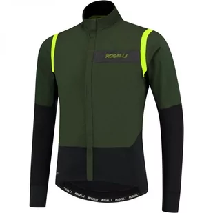 Męska Kurtka Rowerowa Rogelli Winterjacket Infinite | Green/Fluor - Rozmiar L - Kurtki męskie - miniaturka - grafika 1