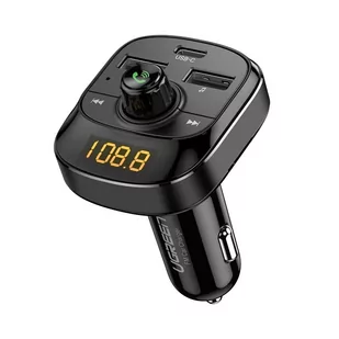UGREEN Transmiter FM Bluetooth 5.0 ładowarka samochodowa MP3 3x USB TF micro SD 4,8 A czarny (ED040 70717) - Transmitery FM - miniaturka - grafika 4
