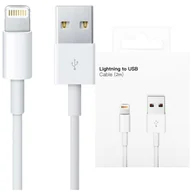 Kable USB - Kabel 2m Lightning do USB-A USB do Apple iPhone, iPad, iPod BOX Biały - miniaturka - grafika 1