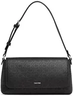 Torebki damskie - Calvin Klein Damska torba na ramię CK Must EPI, czarna mono, Czarny, pojedynczy, Rozmiar Uniwersalny - miniaturka - grafika 1