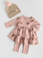 Komplety dla niemowląt - Reserved - Bawełniany komplet - brudny róż - miniaturka - grafika 1