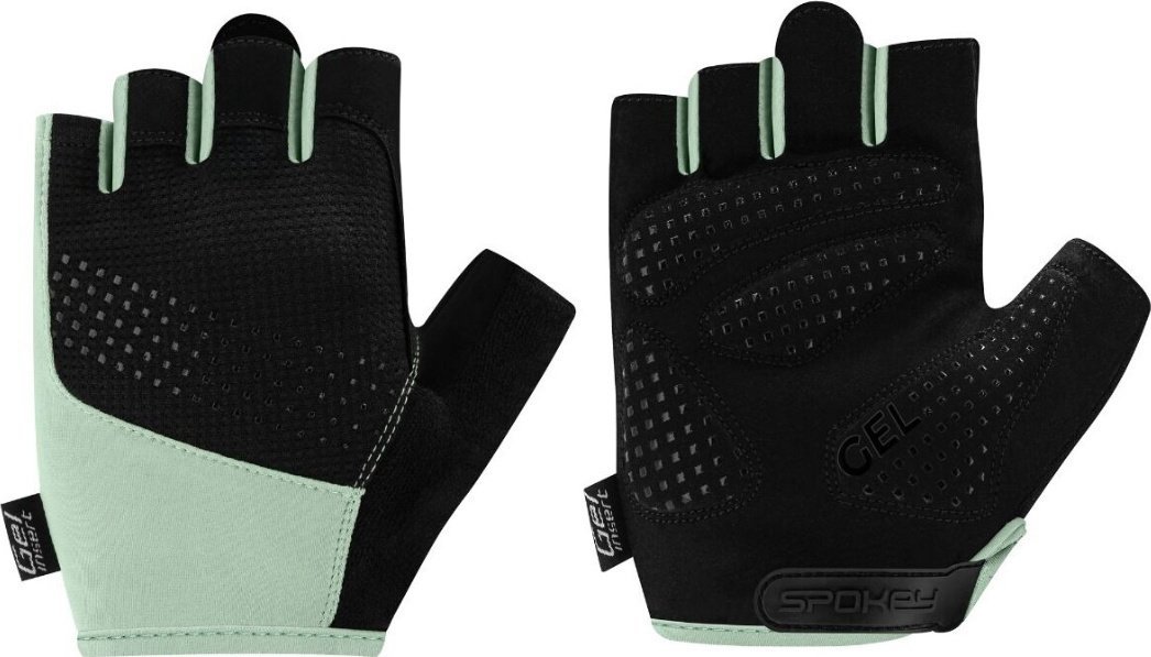 Spokey Rękawiczki rowerowe Spokey Avare czarno-zielone 946577-946578-946579 L
