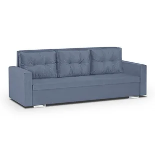 Kanapa sofa 3 os z funkcją spania sprężyny bonell FOLLER granatowa - Sofy i kanapy - miniaturka - grafika 1