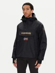 Napapijri Kurtka anorak Rainforest Next Sum NP0A4ILW Czarny Loose Fit - Kurtki męskie - miniaturka - grafika 1