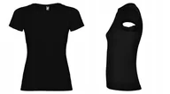 Koszulki dla dziewczynek - -shirt Koszulka Dziewczęca MIĘKKA BAWEŁNA Roly JAMAICA 6627 CZARNA 104 - miniaturka - grafika 1