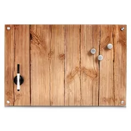 Tablice i flipcharty - Szklana tablica magnetyczna WOOD + 3 magnesy 60x40 cm ZELLER B00VDUOWNM - miniaturka - grafika 1