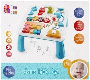 Bam Bam 481793 Muzyczny Stoliczek - Zabawki interaktywne dla dzieci - miniaturka - grafika 1