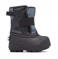 Śniegowce damskie - COLUMBIA DZIECIĘCE ŚNIEGOWCE Z PASEM WODOSZCZELNE CZARNE 24 6AA - miniaturka - grafika 1