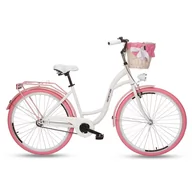 Rowery - GOETZE Style 28 cali Damski Biało-różowy - miniaturka - grafika 1
