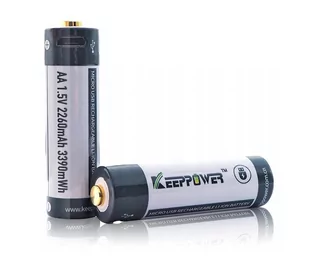 KP ICR14500-226PCM 2260mAh Li-ION m-USB - Akumulatory ogólnego zastosowania - miniaturka - grafika 1