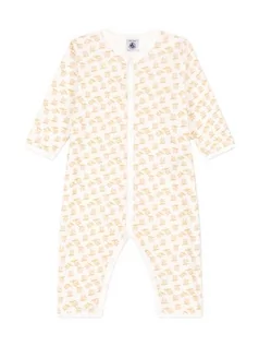 Śpiochy dla niemowląt - Petit Bateau A085N Sleep Well Piżama bez stóp, Marshmallow/Żółty Boudor, 18 Miesięcy Unisex Dziecko, Biały Marshmallow/żółty Boudor, 18 miesięcy - grafika 1