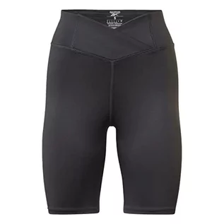 Spodnie damskie - Reebok Damskie spodnie treningowe na rower Basic, Nocna czerń, S - grafika 1
