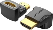 Złącza, przejściówki, adaptery - Adapter AV Vention Adapter HDMI Vention AIOB0 90 stopniowy (czarny) - miniaturka - grafika 1