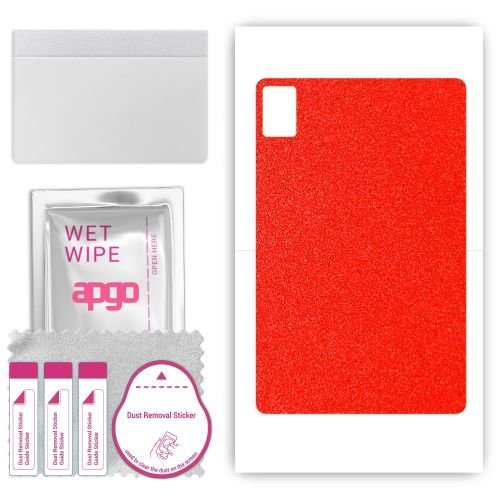 folia naklejka skórka strukturalna na TYŁ do HTC A104 - Czerwony Pastel Matowy - apgo SKINS