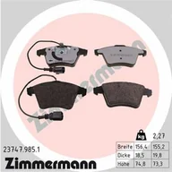 Klocki hamulcowe - Klocki hamulcowe - komplet ZIMMERMANN 23747.985.1 - miniaturka - grafika 1