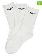 Skarpetki męskie - Mizuno Skarpety sportowe (3 pary) w kolorze białym - miniaturka - grafika 1