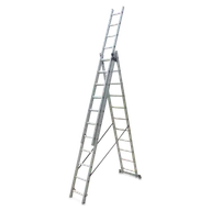 Drabiny - Wielofunkcyjna drabina aluminiowa Solid Maxi 3x11 - Hardmaister - miniaturka - grafika 1
