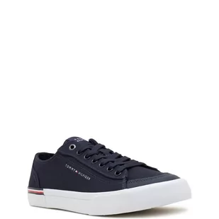Tommy Hilfiger Tenisówki CORPORATE VULC CANVAS - Trampki męskie - miniaturka - grafika 1