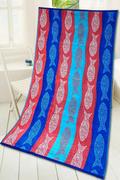 Ręczniki - Greno Ręcznik plażowy Bora Bora Fuksja - miniaturka - grafika 1
