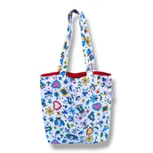 Torby i wózki na zakupy - Torba shopperka torba shopper zakupowa kaszubski folk - miniaturka - grafika 1