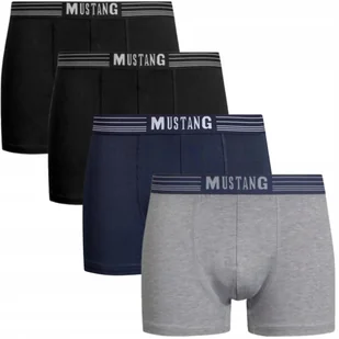 Majtki Bokserki Mustang r. XXL CZARNE GRANAT POPIEL 4 SZTUKI - Majtki męskie - miniaturka - grafika 1