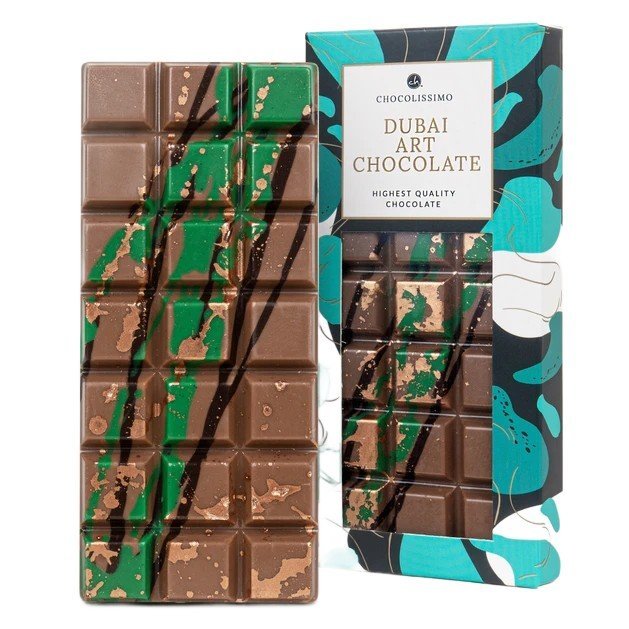 Czekolada dubajska mleczna pistacjowa belgijska ciasto kadayif na prezent święta