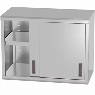 Szafka wisząca gastronomiczna z drzwiami suwanymi nierdzewna spawana 80x40x60 cm - Hendi 814178 - Meble gastronomiczne - miniaturka - grafika 1