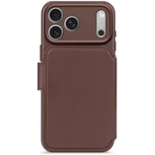 Etui i futerały do telefonów - Etui DECODED Leather Wallet MagSafe do Apple iPhone 17 Pro Brązowy - miniaturka - grafika 1