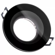 Oprawy, klosze i abażury - IdeaLed Aqua IP44 oprawa oczko okrągłe do zabudowy czarne - miniaturka - grafika 1