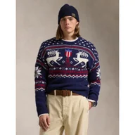 Swetry męskie - POLO RALPH LAUREN Wełniany sweter | Regular Fit - miniaturka - grafika 1