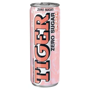 Tiger Zero Sugar Gazowany napój energetyzujący o smaku Peach 250 ml - Napoje energetyczne i izotoniczne - miniaturka - grafika 1