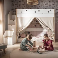 Łóżka dla dzieci i młodzieży - Zasłony Lniane do Łóżka Funflex - miniaturka - grafika 1