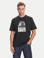 Koszulki męskie - BOSS T-Shirt Te_Wagon 50546958 Czarny Relaxed Fit - miniaturka - grafika 1