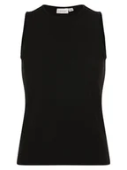 Bluzki damskie - Vila Top damski - VIRibini Kobiety czarny jednolity, XS - miniaturka - grafika 1