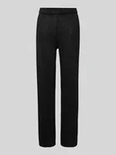 Spodnie damskie - Spodnie materiałowe z efektowną przędzą model ‘JOSIE’ - miniaturka - grafika 1