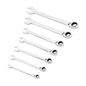 Klucze i nasadki - Zestaw 7 szt klucz płaski z grzechotką z przełącznikiem - miniaturka - grafika 1