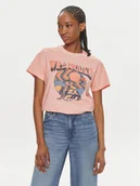Koszulki i topy damskie - Wrangler T-Shirt 112350279 Koralowy Regular Fit - miniaturka - grafika 1