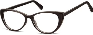 Sunoptic Okulary oprawki zerówki korekcyjne Kocie Oczy AC19 - Okulary korekcyjne, oprawki, szkła - miniaturka - grafika 1