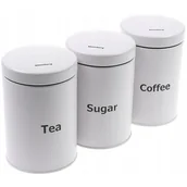 Herbata - Zestaw Komplet Pojemników Kawa Herbata Cukier 7545 - miniaturka - grafika 1