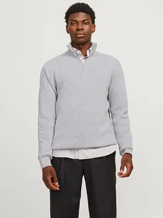 Jack & Jones Sweter "Milano" w kolorze jasnoszarym - Swetry męskie - miniaturka - grafika 1