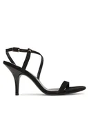 Sandały damskie - Patrizia Pepe Sandały 2X0095/L033 Czarny - miniaturka - grafika 1