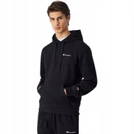 Bluzy męskie - Bluza męska Champion Hooded Sweatshirt czarna 220729 KK001 2XL - miniaturka - grafika 1